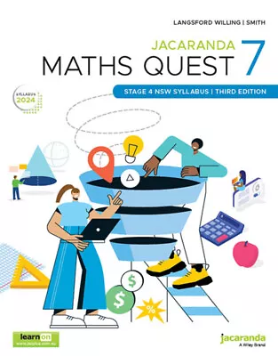 NEW BOOK Jacaranda Maths Quest 7 Stage 4 NSW Syllabus 3e LearnON And Print By B • $97.66