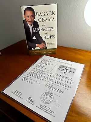 The Audacity Of Hope - Signed By President Barack Obama - JSA Certified W/Letter • $1250