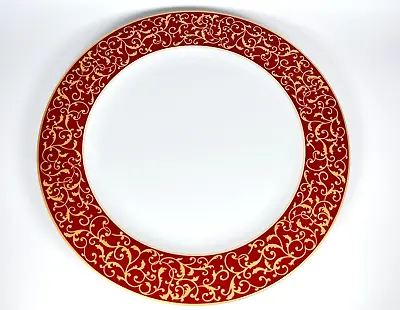 Mikasa Parchment Rouge 12  Round Platter / Chop Plate Fine China - Made In China • $15.95