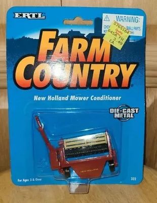 New Holland Mower Conditioner 1/64 Ertl Toy #322 DieCast Metal Farm Country 1994 • $32.25