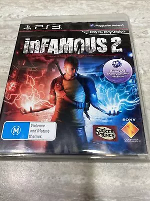 InFamous 2 For The Sony Playstation 3 - GC/AUS/PAL/M Tested & Working • $13.99