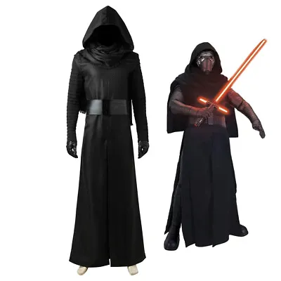 Star Wars 7 The Force Awakens Kylo Ren Costume Cosplay Suit Ver1 Men's Outfit • $69.89