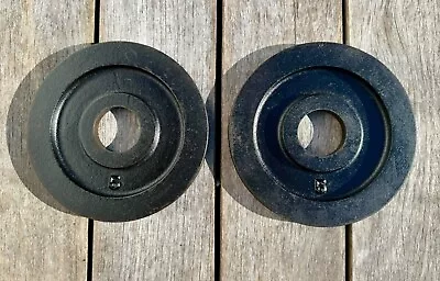 Vintage York Barbell Olympic 5 Lb Weight Plate Pair 2x5lbs (10 Pounds Total) • $64.95