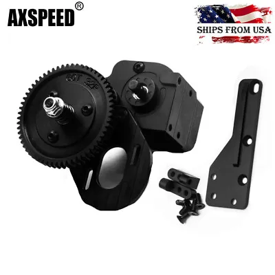 AXSPEED 2 Speed Transmission Box Gearcase Guard For Axial SCX10 1/10 RC Crawler • $55.46