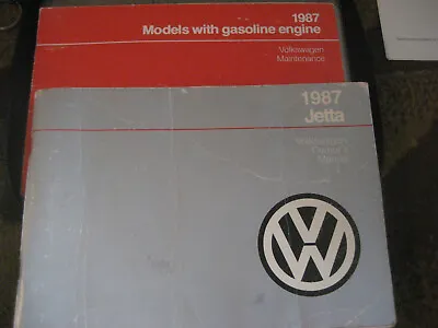 Volkswagen Jetta 1987 Owners Manual W/ Supplements 9C1 P71 K9 Govt EMS Fire • $24.99