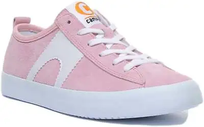 Camper Imar Copa Womens Lace Up Suede Leather Trainers In Pink Size UK 3 - 8 • £49.99