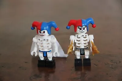 LEGO 1x Minifig MiniFigure Skeleton Ninjago Jester With Weapons Or Cape • $13.90