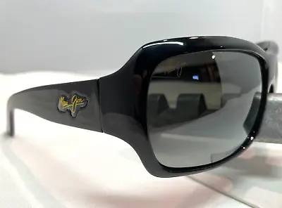 Maui Jim Palms Mj 111-02 Gloss Black With Neutral Grey Polarized Sunglasses New • $180