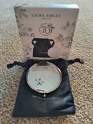 Compact Mirror And Pouch Laura Ashley Celebrating 70 Years. New In Box. • £4