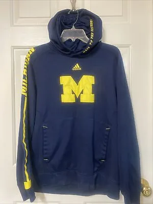 Adidas Michigan Wolverines ClimaWarm  Hoodie Pullover Sweatshirt Men’s Size M • $29.98