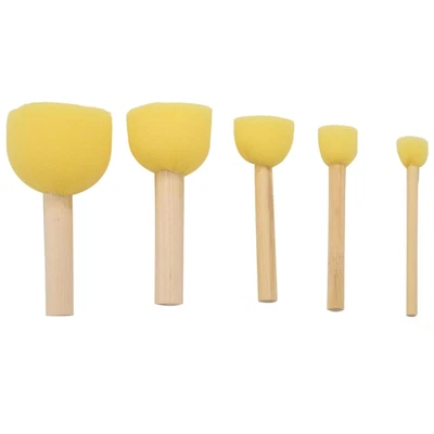 $9.76 • Buy Pack Of 30 Round Foam Sponge Paint Brush Set - Stencil Brush Value Pack - 5 DiF4