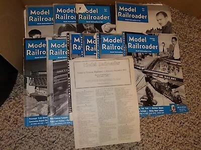 11 Vintage 1951 Model Railroader Magazines W/IndexMagazineIssues • $10