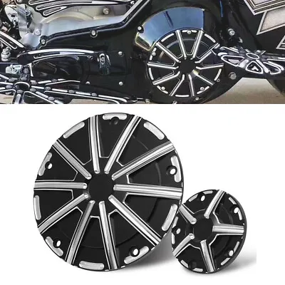 Motorcycle Black Derby Timing Timer Covers Fit For Harley Touring Softail Dyna • $36.99