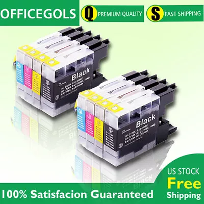 8 Pack LC75 (LC-75) Compatible Ink For Brother MFC-J430w MFC-J825DW MFC-J835W • $26.57