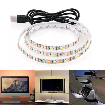 0.5/1/2/3/4/5m LED Strip Lights Waterproof 3528 SMD LEDs 5V USB Strip Lamp NEW • $11.04