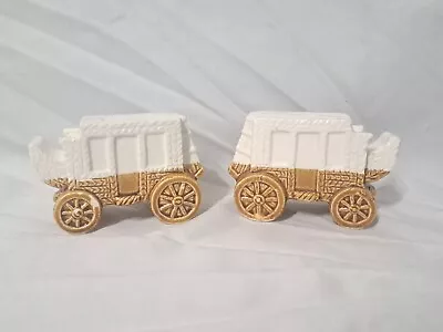 Vintage Salt And Pepper Shakers ARTMARK Stage Coach Cowboy WESTERN • $17.08