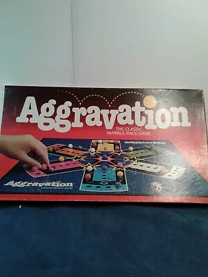 Vintage Aggravation The Classic Marble Race Game 1989 Edition  • $13