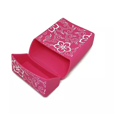 £5.91 • Buy King Size Pink Flowers Silicone Cigarette Case Pack Cover Holder Accessory New