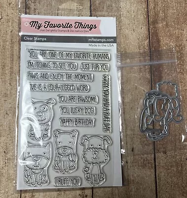 MFT Stamps Four Legged Friends Clear Stamp Set And Matching Dies  ~~ NLA And NIP • $24