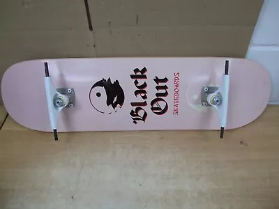 Blackout Yin & Yang 8.25” Skateboard Deck With Krux Trucks • $25