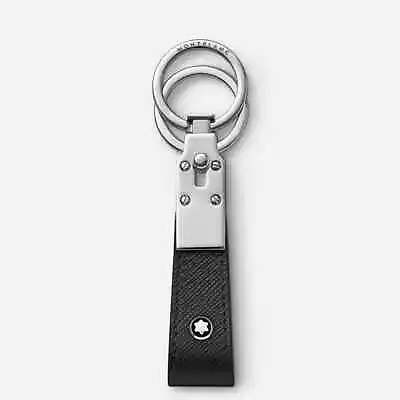Montblanc Sartorial Black Leather Loop Key Fob New • $179