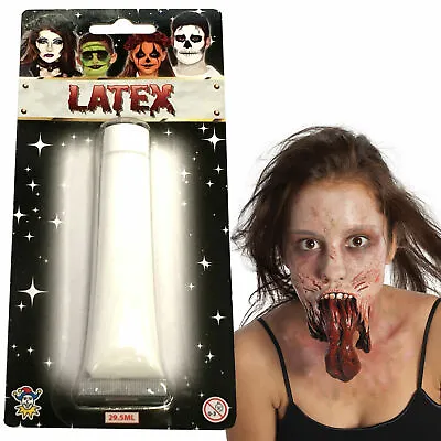Liquid Latex Halloween Special Makeup Blood Zombie Flesh Scars Skin Adhesive • £2.49