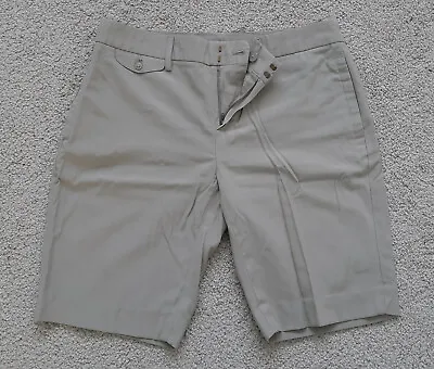 Beige GAP Safari Shorts Size 6 Viscose With Pockets Hiking Summer Breathable • £3.99