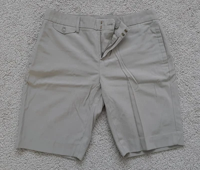 Beige GAP Safari Shorts Size 6 Viscose With Pockets Hiking Summer Breathable • £3.99