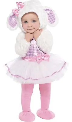 Baby Toddler Little Lamb Costume Pink Easter Girls Cute Animal Kids Fancy Dress • £12.99