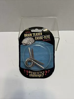 NEW SEALED IQ Test Mind Game Toys Brain Teaser Metal Wire Puzzle Magic Trick Toy • $3.60