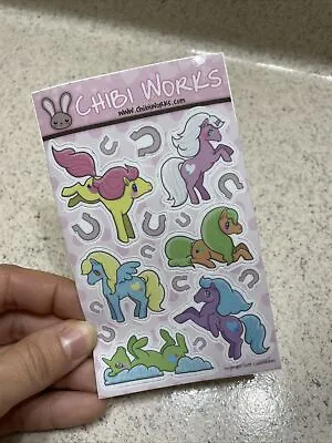 My Little Pony Inspired Sticker Sheet 10 Stickers Chibiworks Thick And Durable • $5