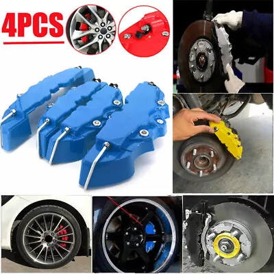4PC 3D Style Front+Rear Car Disc Brake Caliper Cover Brake Parts Accessories Kit • $22.69