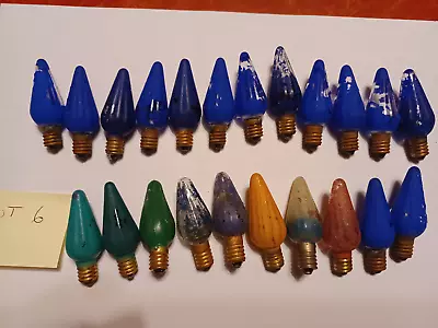 Vintage Mazda Lamp Christmas Light Bulbs C6 Lot Of 22 VGC • $24