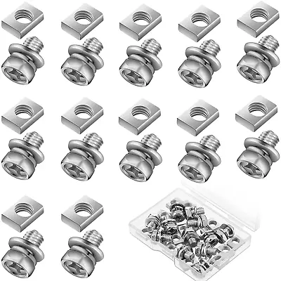 24 Pieces Motorcycle Battery Terminal Nuts And Bolt Kit M6 Bolt Square Nut Ki • $11.29