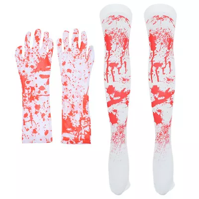 Halloween Blood Stained Costume Set Scary Horror Cosplay Accessories • £8.98