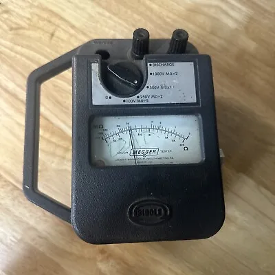 James G. Biddle Co. 21359 Major Megger Tester With Hand Crank • $60