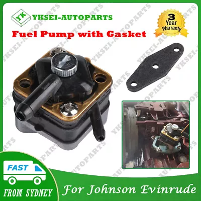 Fuel Pump W/ Gasket Fit Johnson Evinrude Outboard Motor 6hp 9.9hp 15hp 391638 AU • $21.38