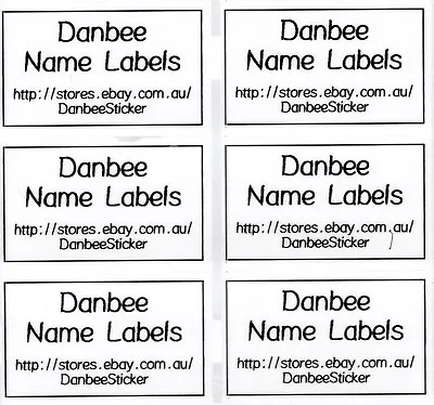 $5.99 • Buy 42xExtra Large Clear Personalised Name Labels, Stickers, 50mm X 30mm, Waterproof