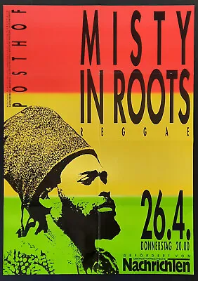 +++ 1990 MISTY IN ROOTS Concert Poster Apr 26th Linz Austria 1st Print • £160.82