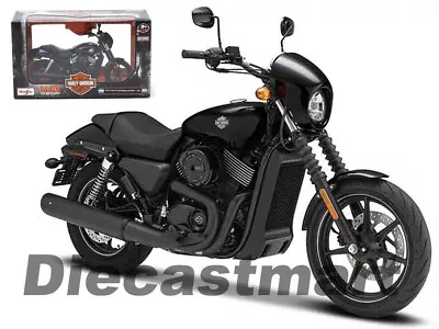 Maisto 1:12 32333 2015 Harley Davidson Street 750 Diecast Motorcycle Black • $12.99