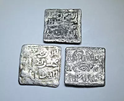 Morocco Spanish 1100s-1200s Islamic Caliphate Silver Square Dirham Antique Coin • $39.99