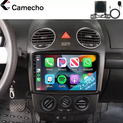 For VW Beetle 2004-10 Android 13 Apple Carplay Car Radio Stereo GPS Navi BT Cam • $139.99