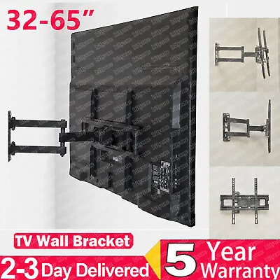 TV Wall Bracket Mount Tilt Swivel For Samsung Sony LG 32 40 43 50 55 60 65 Inch • £21.99