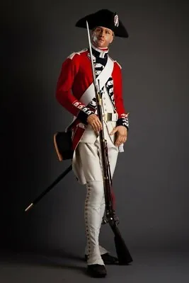 New Swiss Guard Tuileries August 1792 Red With Black Lapel Tail Coat Fast Ship • $231.99