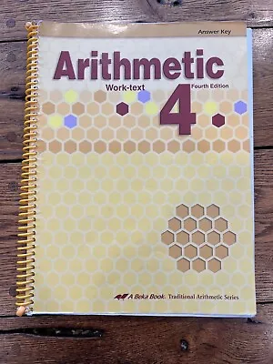 Abeka Arithmetic 4 Teacher Answer Key 2015 • $6