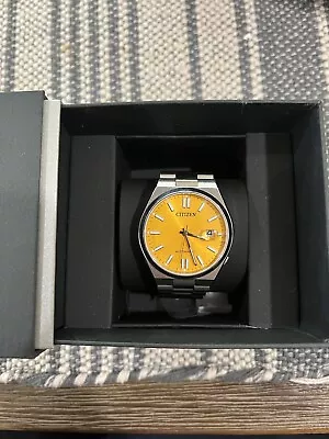 Citizen Yellow Men Wristwatch-NJ015081Z • $219