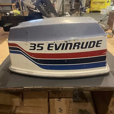 Johnson Evinrude OMC 25 35 HP Top Cowl Cowing Motor Cover Hood 0281250 0281251 • $40