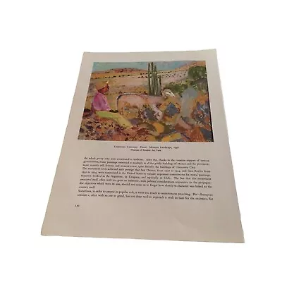 Christian Caillard Mexican Landscape Modern Art Print 20896 Vintage • $10