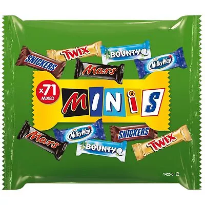 Snickers Twix Mars Bounty Milky Way Mixed  Chocolate Bars Candy 71 Pcs / 1425g • $101.62