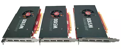Lot Of 3 Dell W2c47 Amd Firepro W5100 4gb Gddr5 Pcie Graphics Cards • $64.95